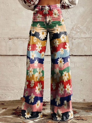 Levoire | Pantalon Ample Rétro À Fleurs