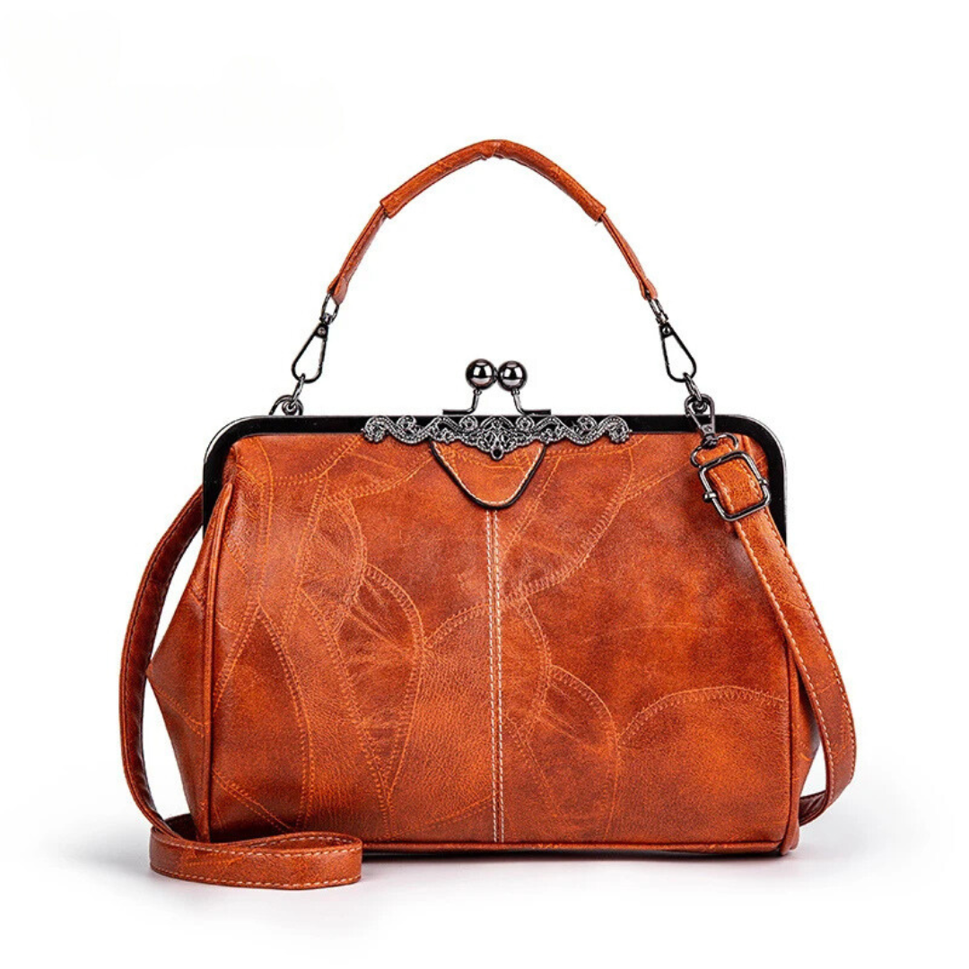 Levoire | Sac À Main Retro-Chic Et Doux Avec Une Allure Elegante Marron 28 x 22 x 6 cm