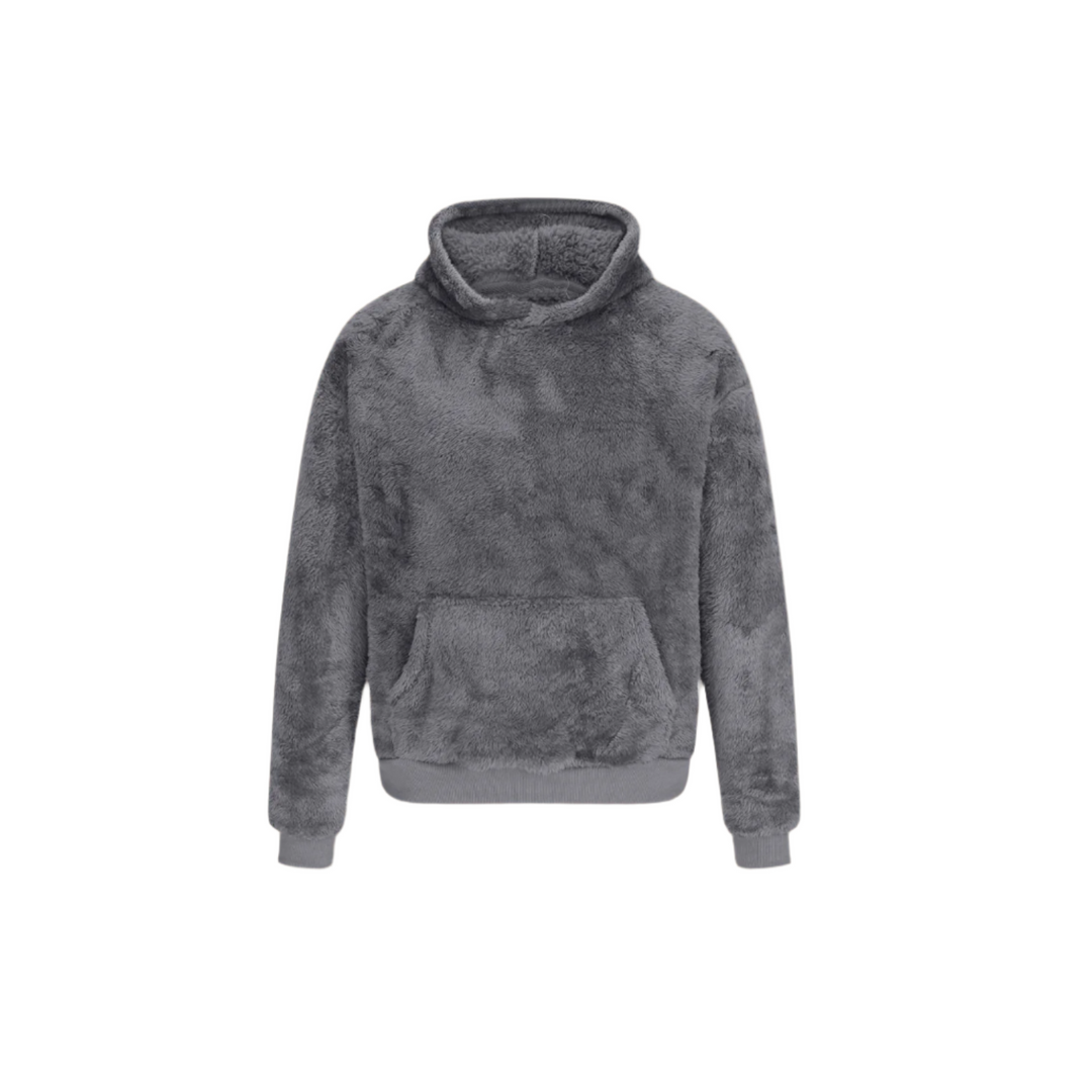 Levoire | Manteau Teddy Luxe Pour Hommes Gris foncé