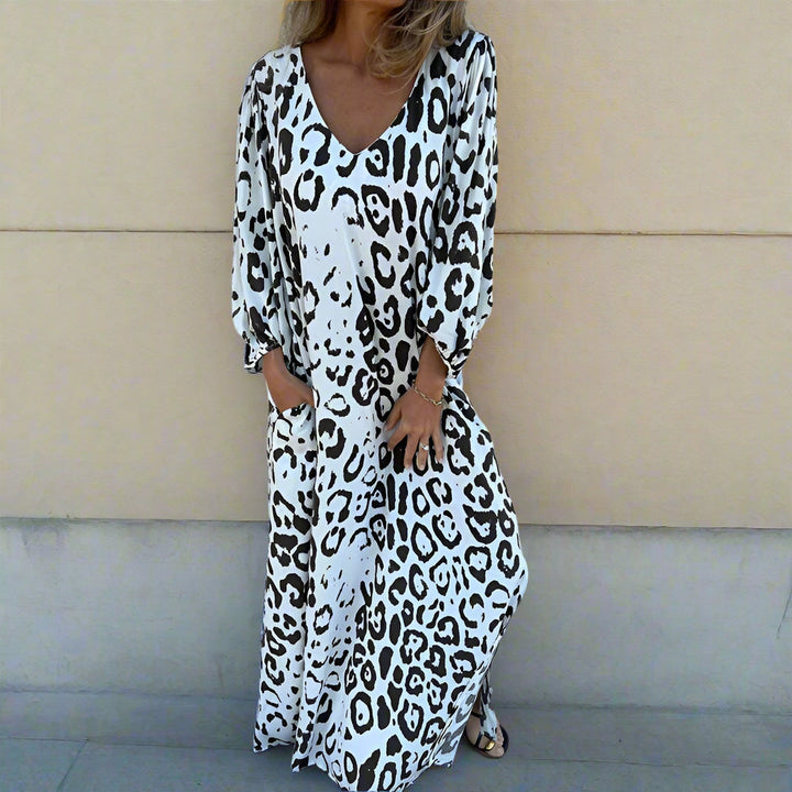 Levoire | Robe De Vendange Longue Avec Un Design Unique Pour Femmes