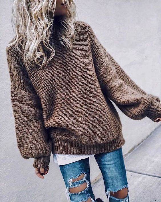 Levoire | Pulls Torsadés Simples Pour Un Look Décontracté Braun