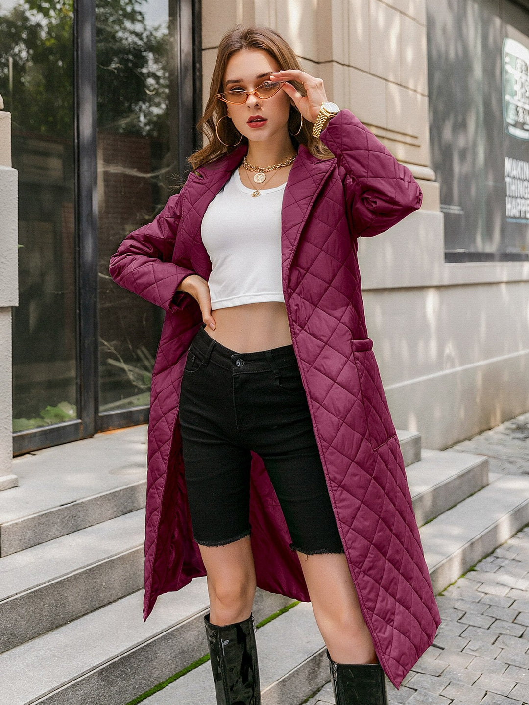 Levoire | Manteaux Avec Ceinture Pour Femmes Lila