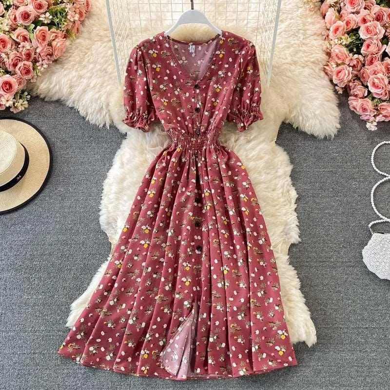 Levoire | Robe femme à manches courtes Rosenrot Une taille
