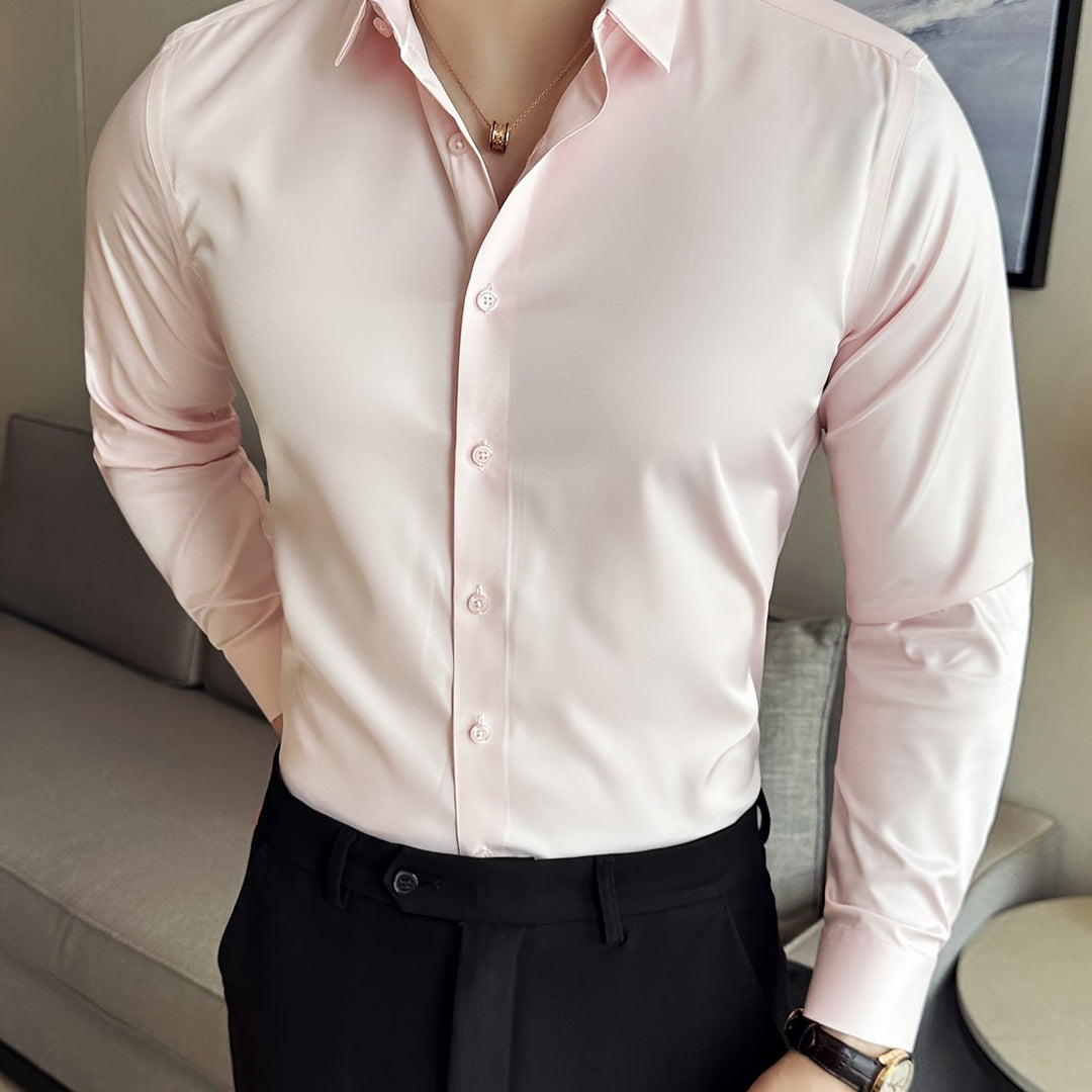 Levoire | Classique Uni Manches Longues Chemise