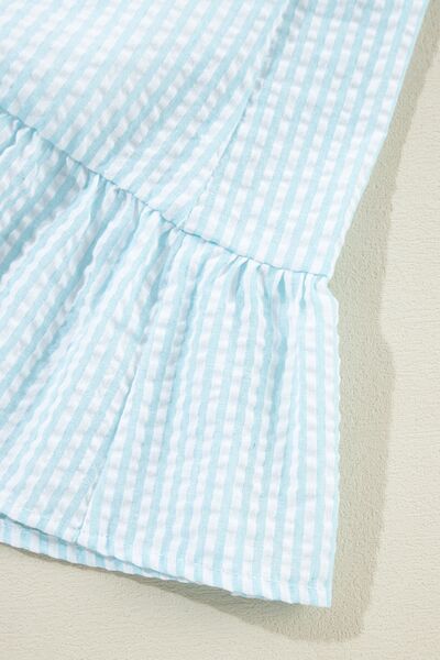 Levoire | Robe Mini Rayée À Volants Avec Poche