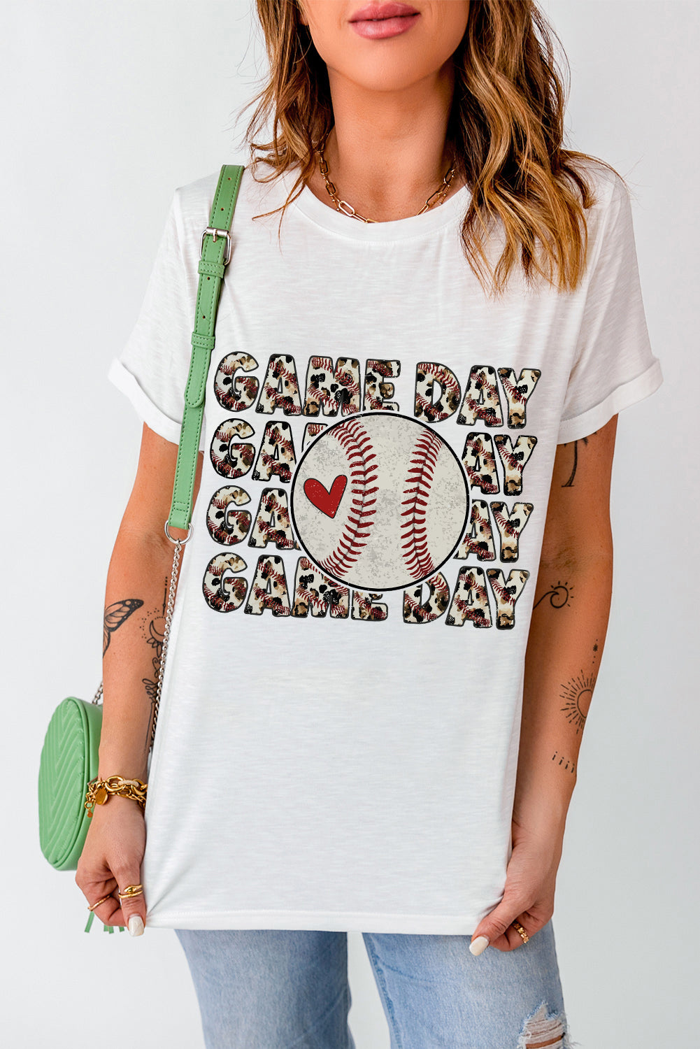 Levoire | SPIELTAG Col rond Manches courtes T-shirt Blanc