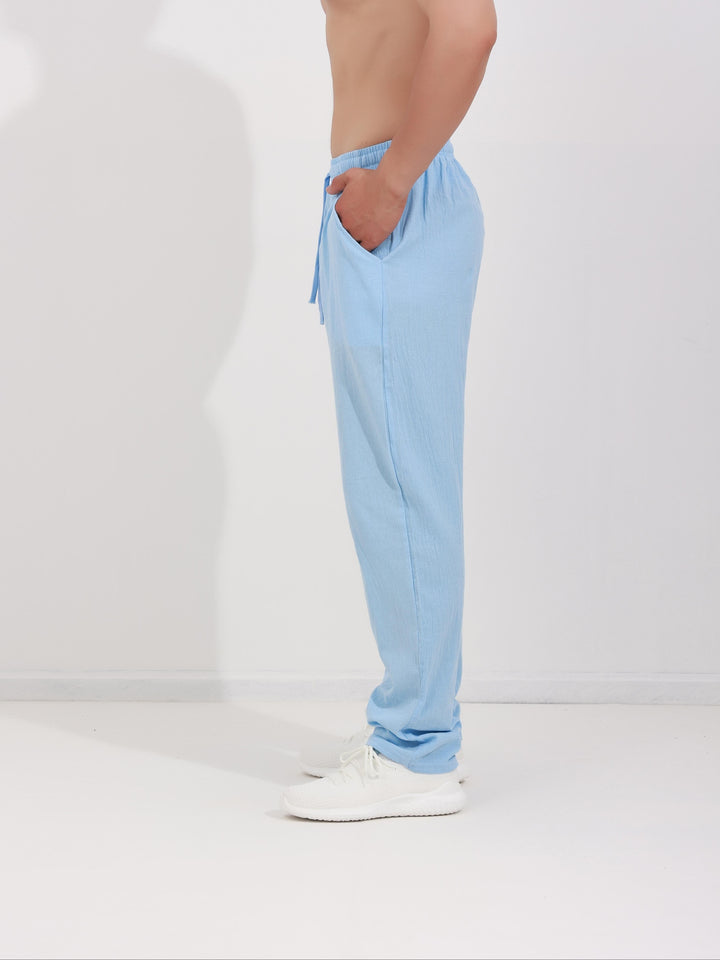 Levoire | Pantalon En Coton Respirant Pour Hommes Avec Cordon