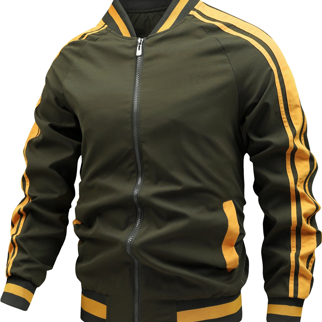 Levoire | Veste De Sport Pour Homme À Blocs De Couleurs Vert olive