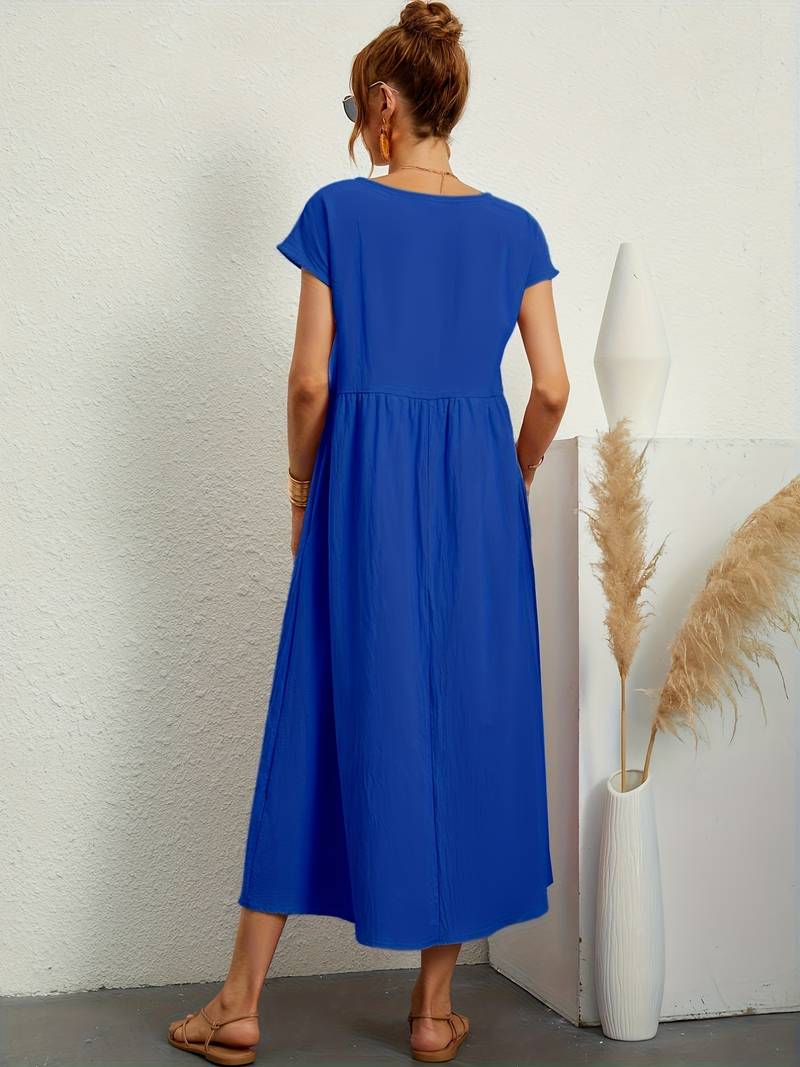 Levoire | Robe Vintage Manches Courtes Été