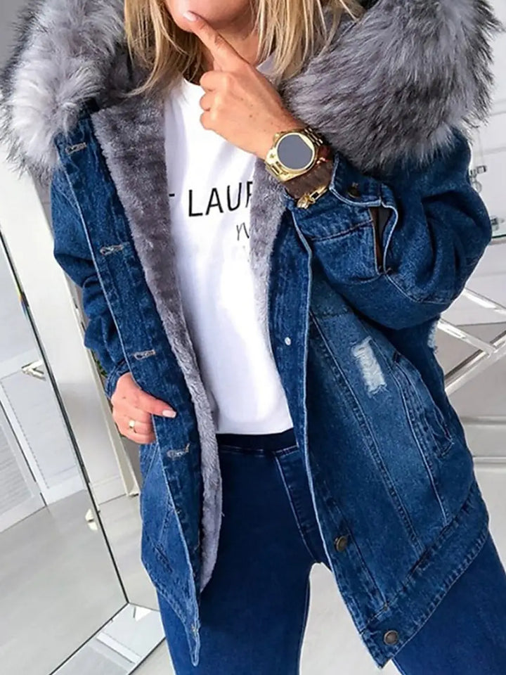 Levoire | Veste d'hiver moulante et élégante Bleu