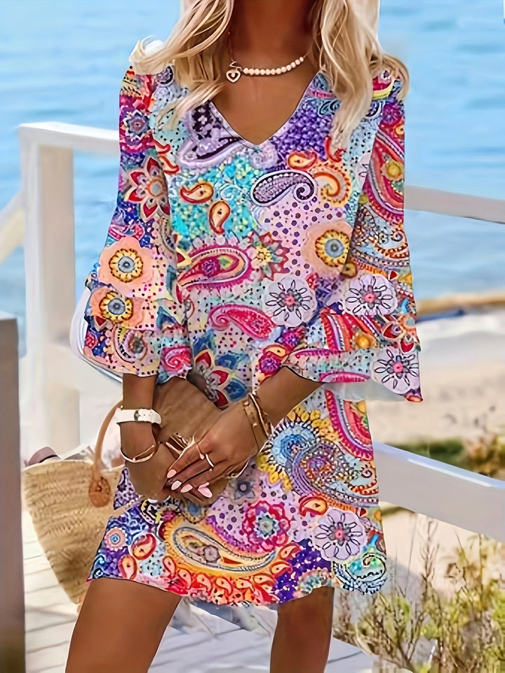 Levoire | Robe D'Été À Fleurs Pour Les Journées Ensoleillées Rot