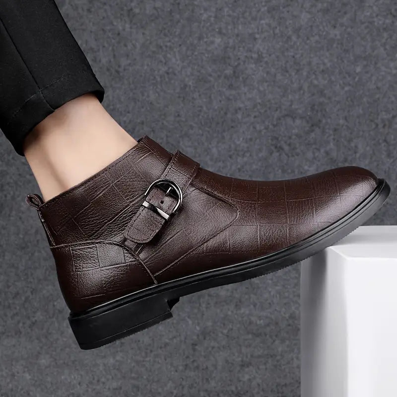 Levoire | Ranger-Bottes En Cuir Pour Hommes