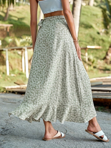 Levoire | Robe Qui S'Enroule Avec Un Motif Floral Et Des Volants
