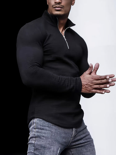 Levoire | Pull En Tricot Uni Willa Avec Col Pour Hommes