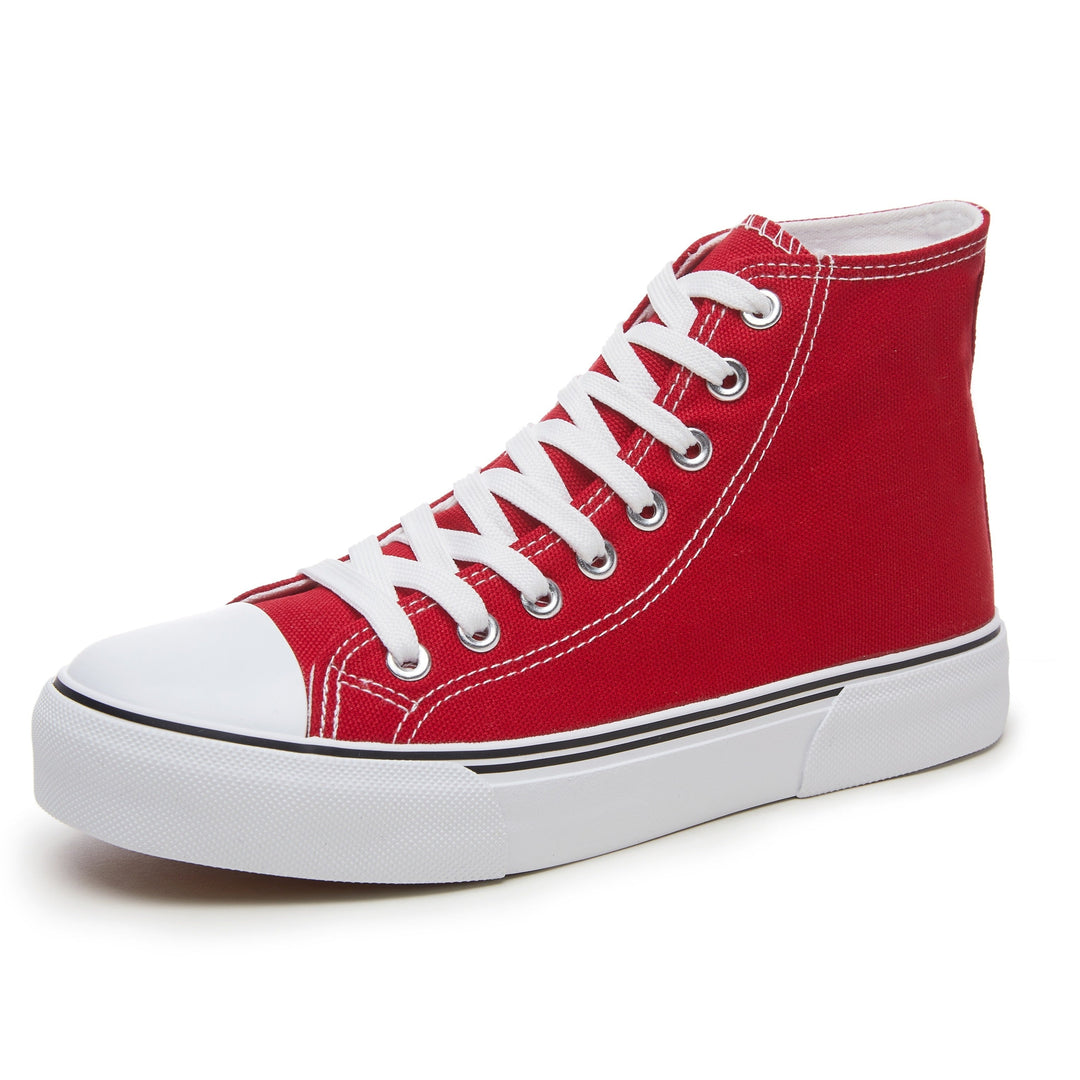 Levoire | Chaussures En Toile À Lacets Élevées Rot