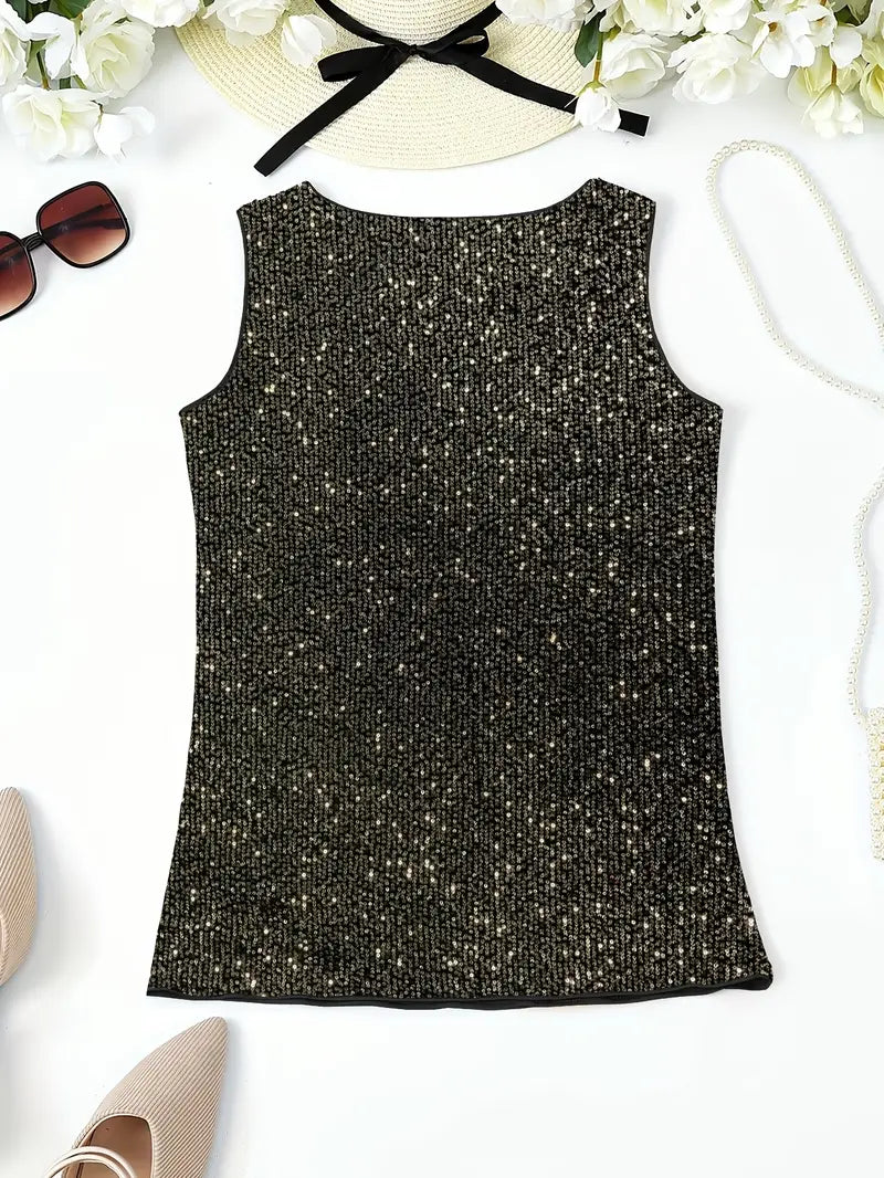 Levoire | Haut De Maillot Sans Manches Avec Des Paillettes