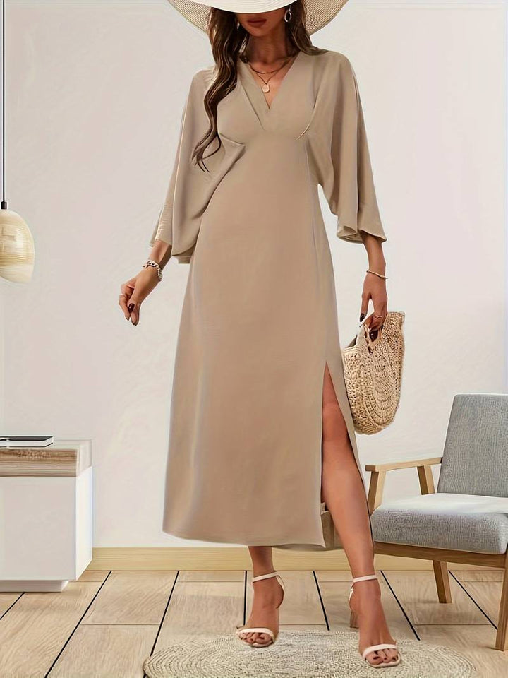 Levoire | Robe À Ligne A Avec Des Manches À Volants