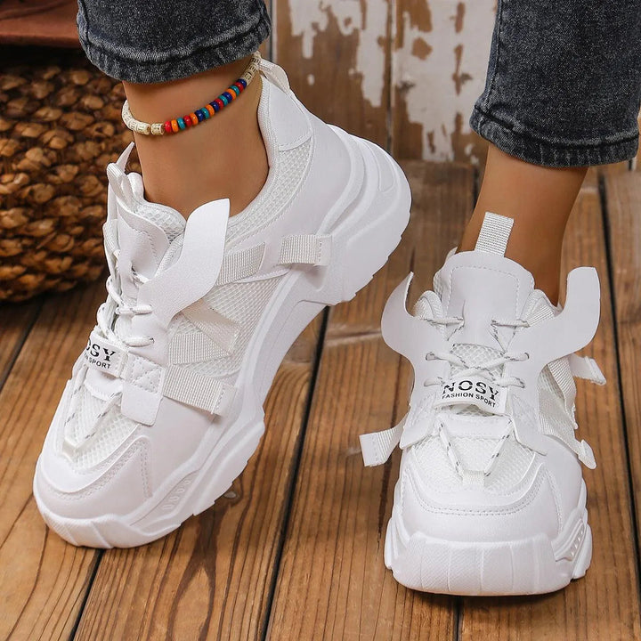 Levoire | Chaussures à surface en mesh avec plateforme Blanc