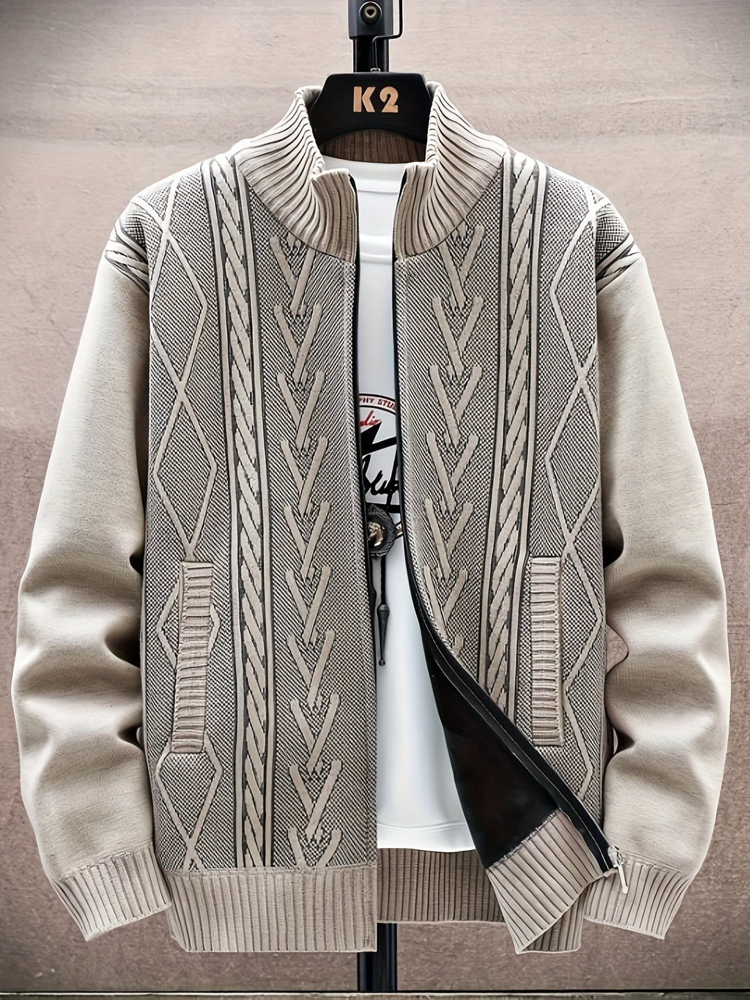 Levoire | Motif Géométrique Récolte De Vin Pour Hommes Sweatshirt