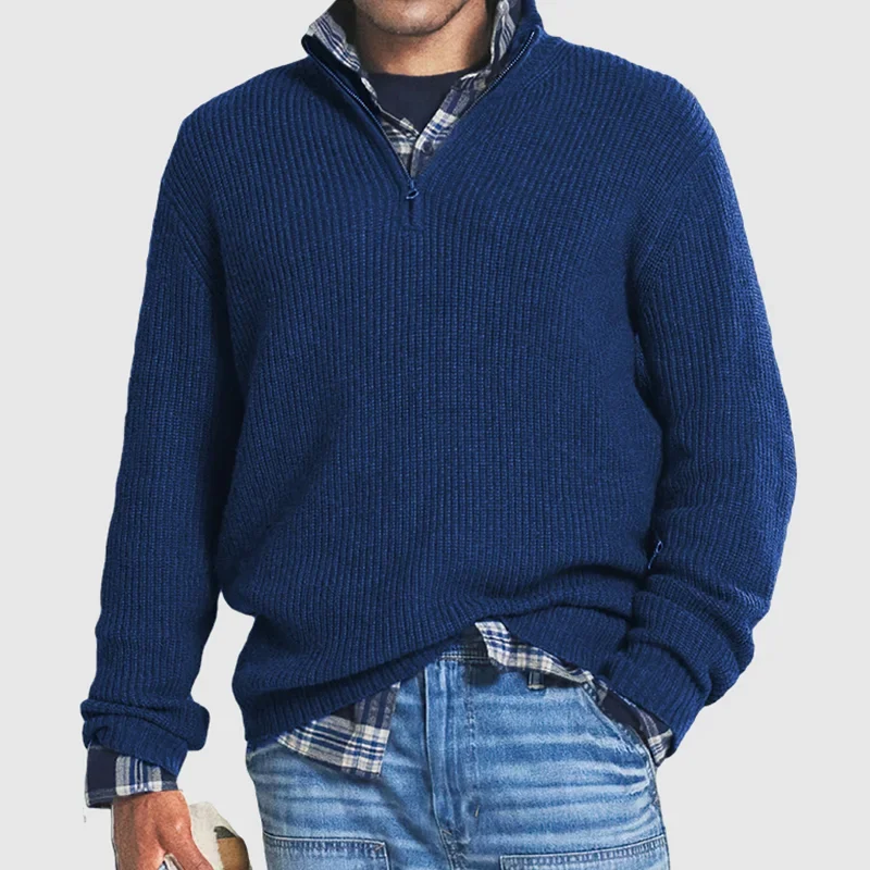 Levoire | Sweat À Fermeture Éclair Pour Hommes Bleu marine