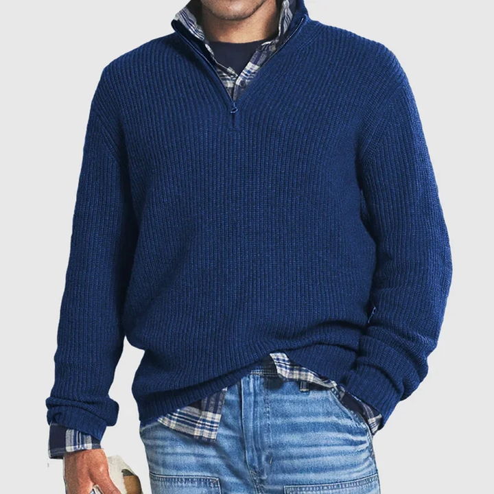 Levoire | Sweat À Fermeture Éclair Pour Hommes Bleu marine