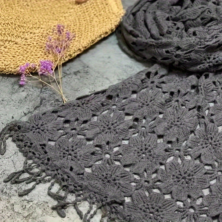 Levoire | Foulard Creux Floral Gris