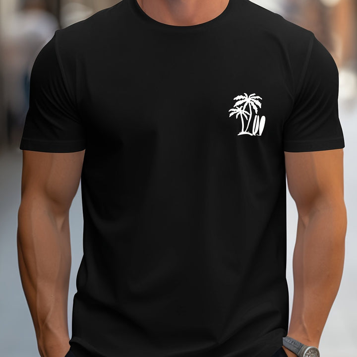 Levoire | Rennon Été T-Shirt Avec Motif De Palmier En Bois De Coco En Vert Menthe