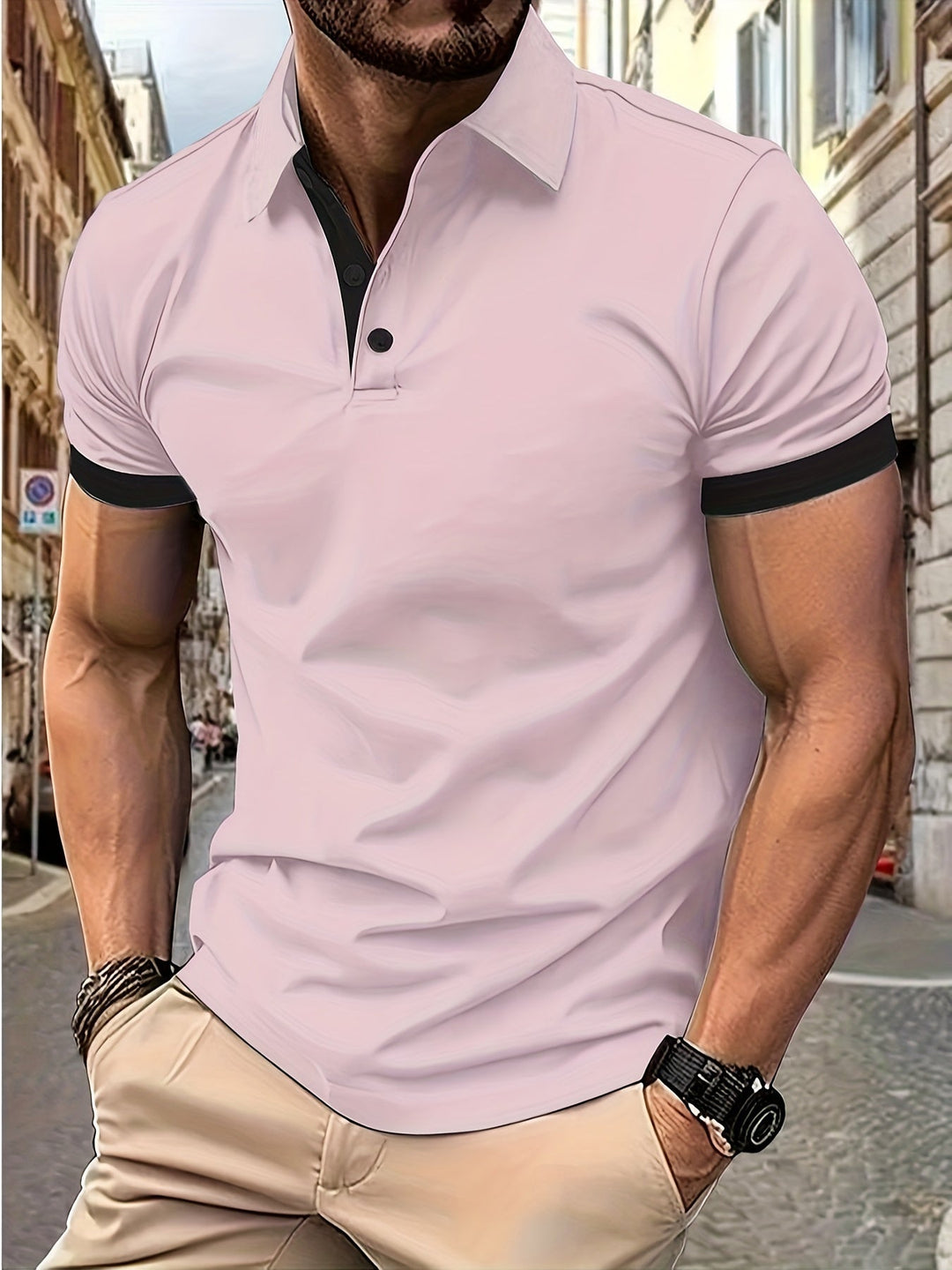 Levoire | Polo-Shirt Pour Le Look D'Été Rosa