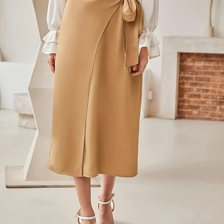 Levoire | Jupe Portefeuille Combinable Avec Boucle Et Taille Haute