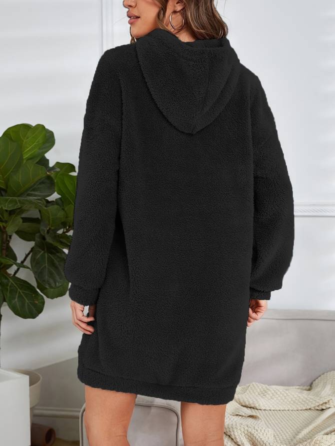 Levoire | Pull À Capuche En Teddy Chaud D'Automne Pour Femmes