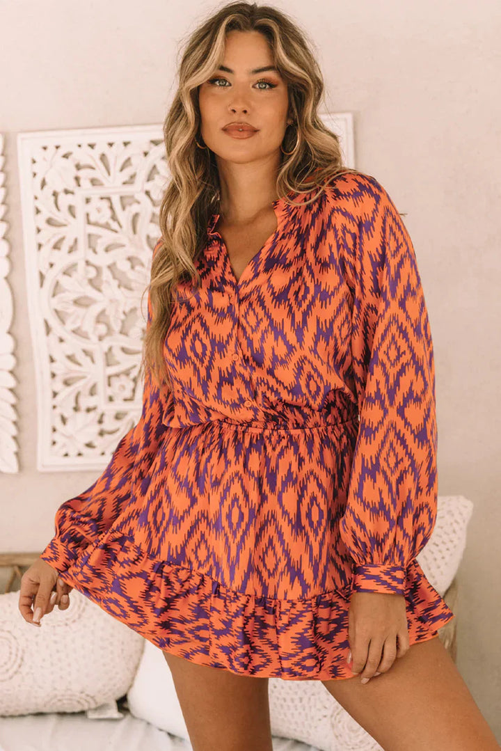 Levoire | Robe Mini Avec Motif Géométrique