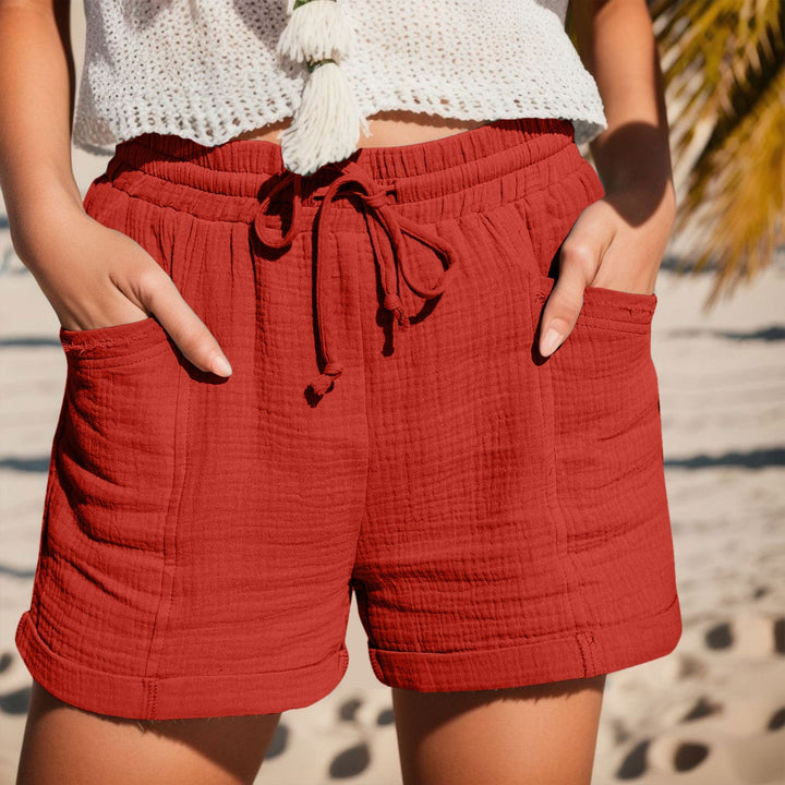 Levoire | Shorts Dames Aérés - Confortables & Stylés Rouge
