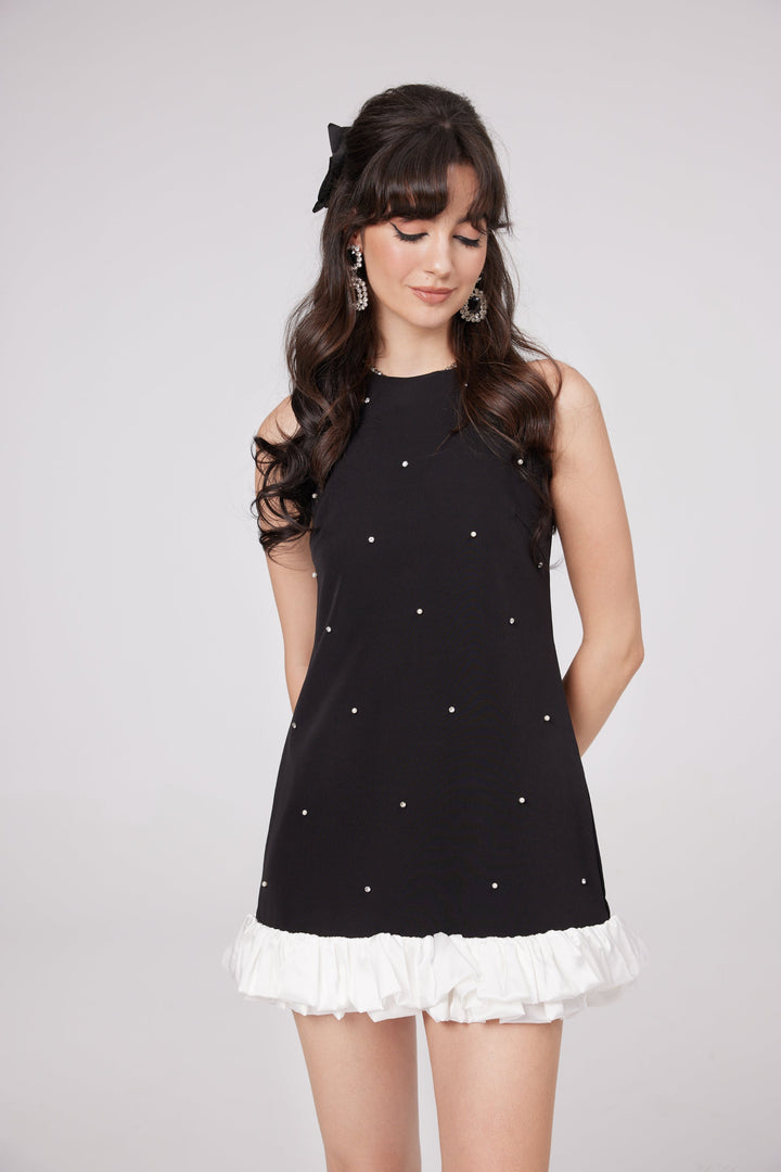 Levoire | Robe Mini Brillante Noire