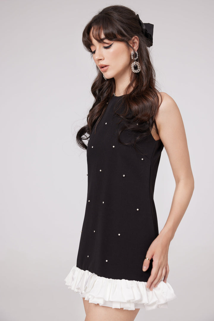 Levoire | Robe Mini Brillante Noire