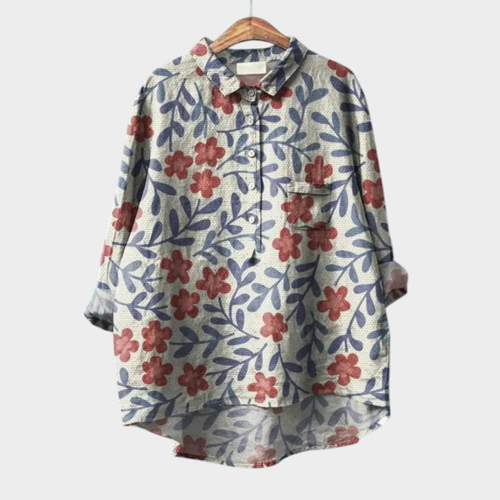 Levoire | Blouse Douce À Coupe Fluide Rot