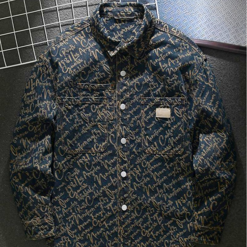 Levoire | Veste En Denim Avec Lettres