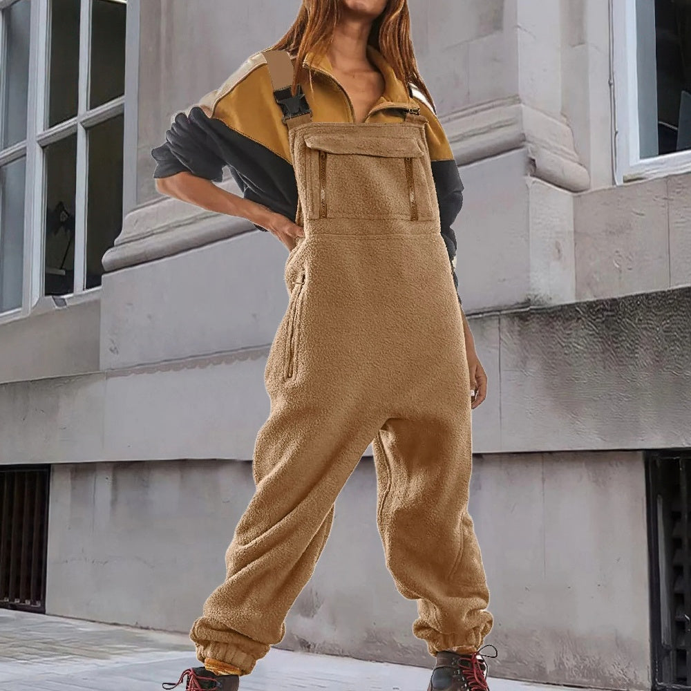 Levoire | Combinaison Confortable En Fibre Avec Bretelles Réglables Et Jambes Larges Khaki