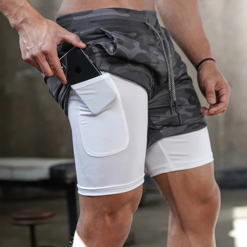 Levoire | Camo 2 En 1 Pantalon De Sport Rapide Et Sèche