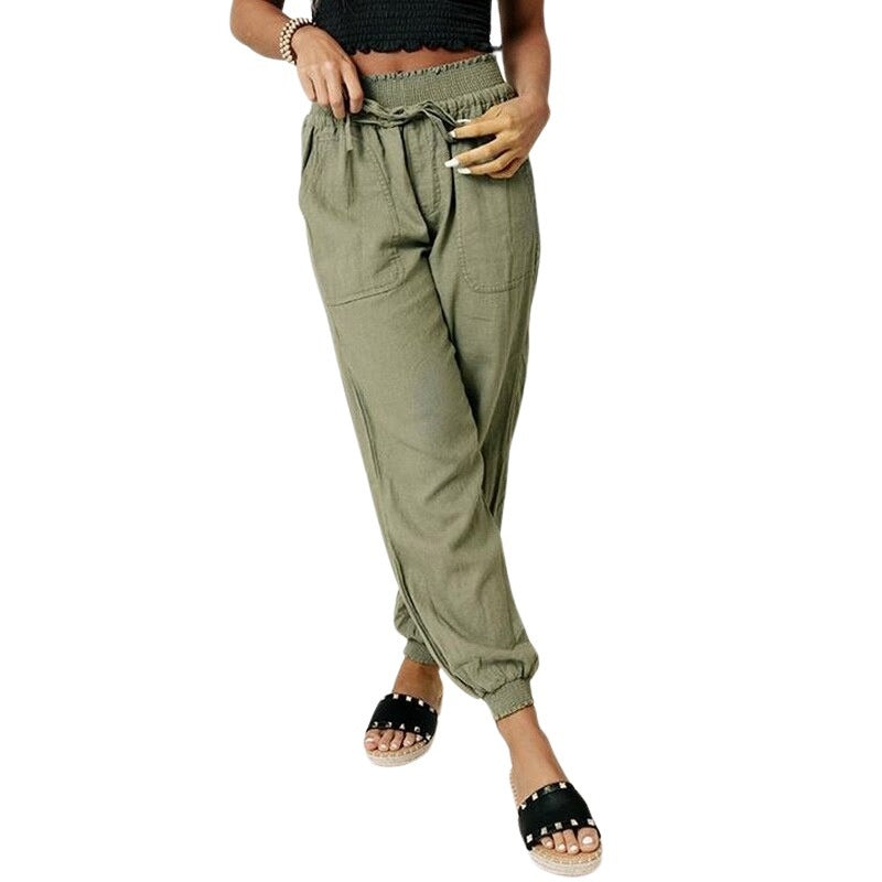 Levoire | Pantalons Confortables Et Larges Pour Femmes Vert