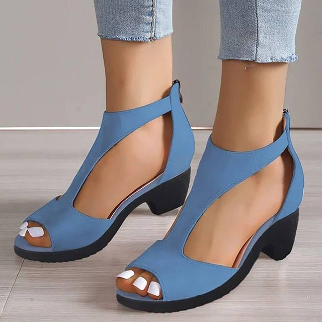 Levoire | Escarpins-Sandales À Large Talon Pour Femmes