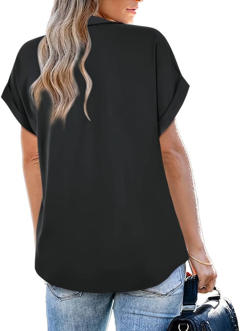 Levoire | Chemise D'Été Décontractée À Col Rabattu