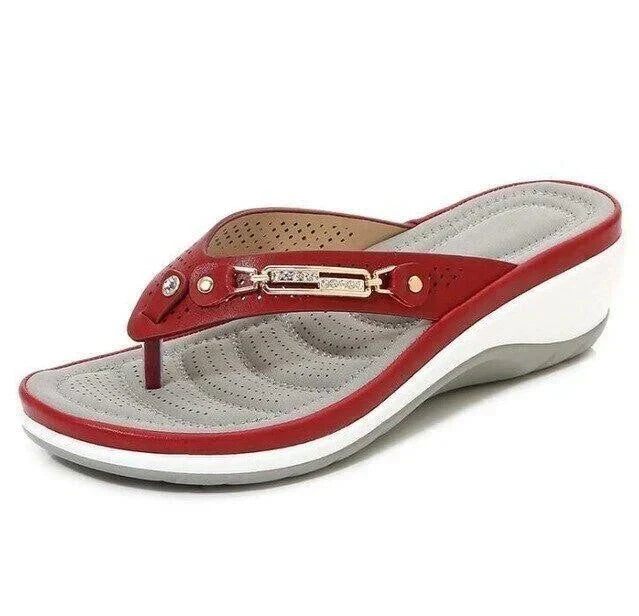 Levoire | Sandales À Flip-Flop Matelassées Douces Rot