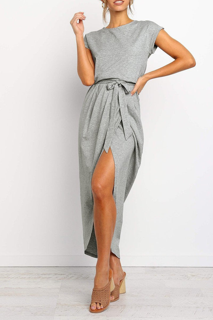 Levoire | Fminines Robe Midi Fr Quotidien Gris