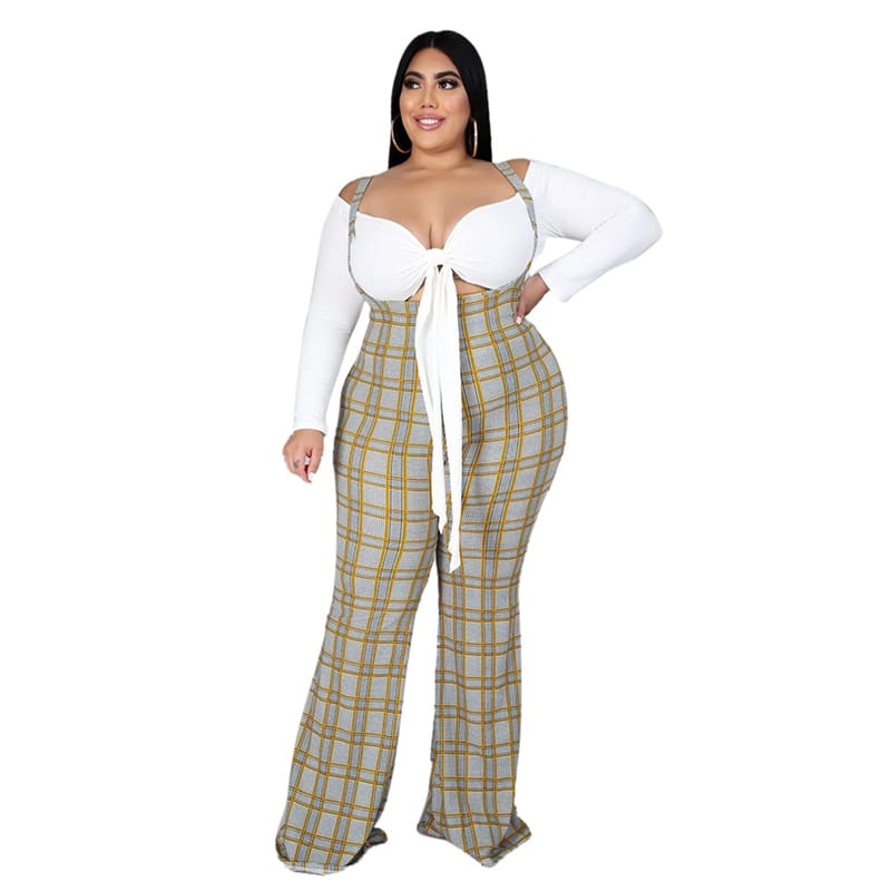 Levoire | blouse à manches longues avec ceinture et salopette VERT