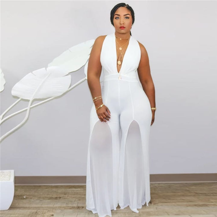 Levoire | encolure sans manches en voile BLANC