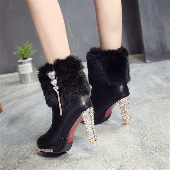 Levoire | chaussures en liège teddy et strass