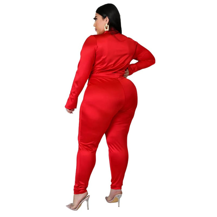 Levoire | Deux pièces V-cou et pantalons unis