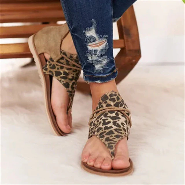 Levoire | Sandales Ergonomiques Pour Femmes Pour L'Été Léopard