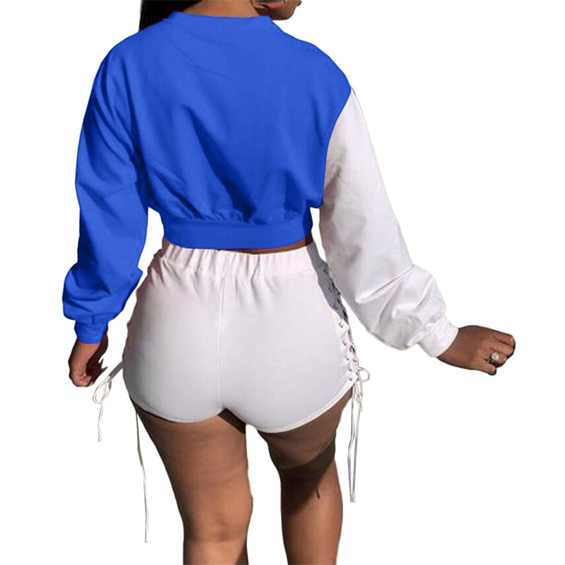 Levoire | courte devant et chemise à manches longues avec des rubans