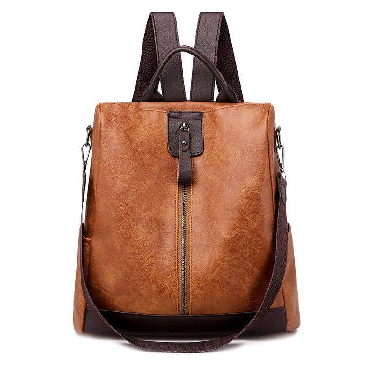 Levoire | Sac en cuir spacieux et polyvalent avec une grande capacité Braun
